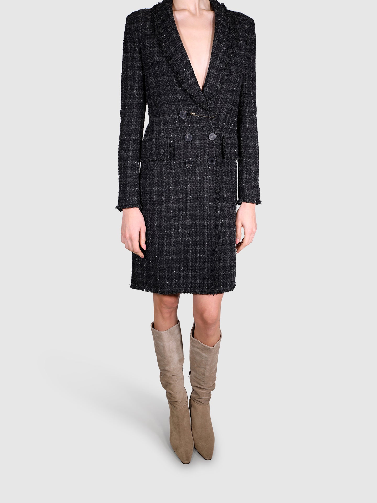 Sonia Rykiel Chanel Black Dress/Coat