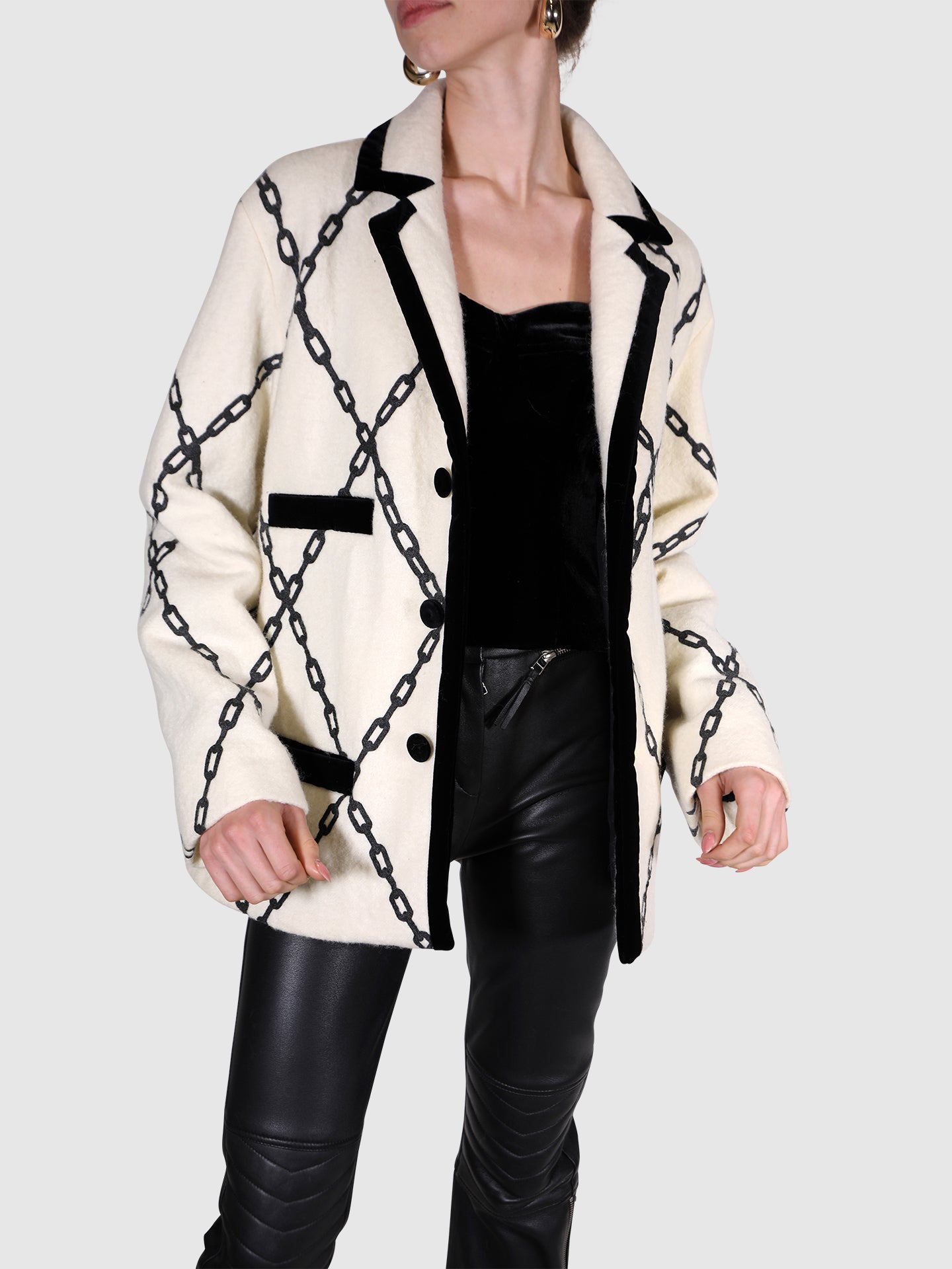 Philosophy Black and white jacket