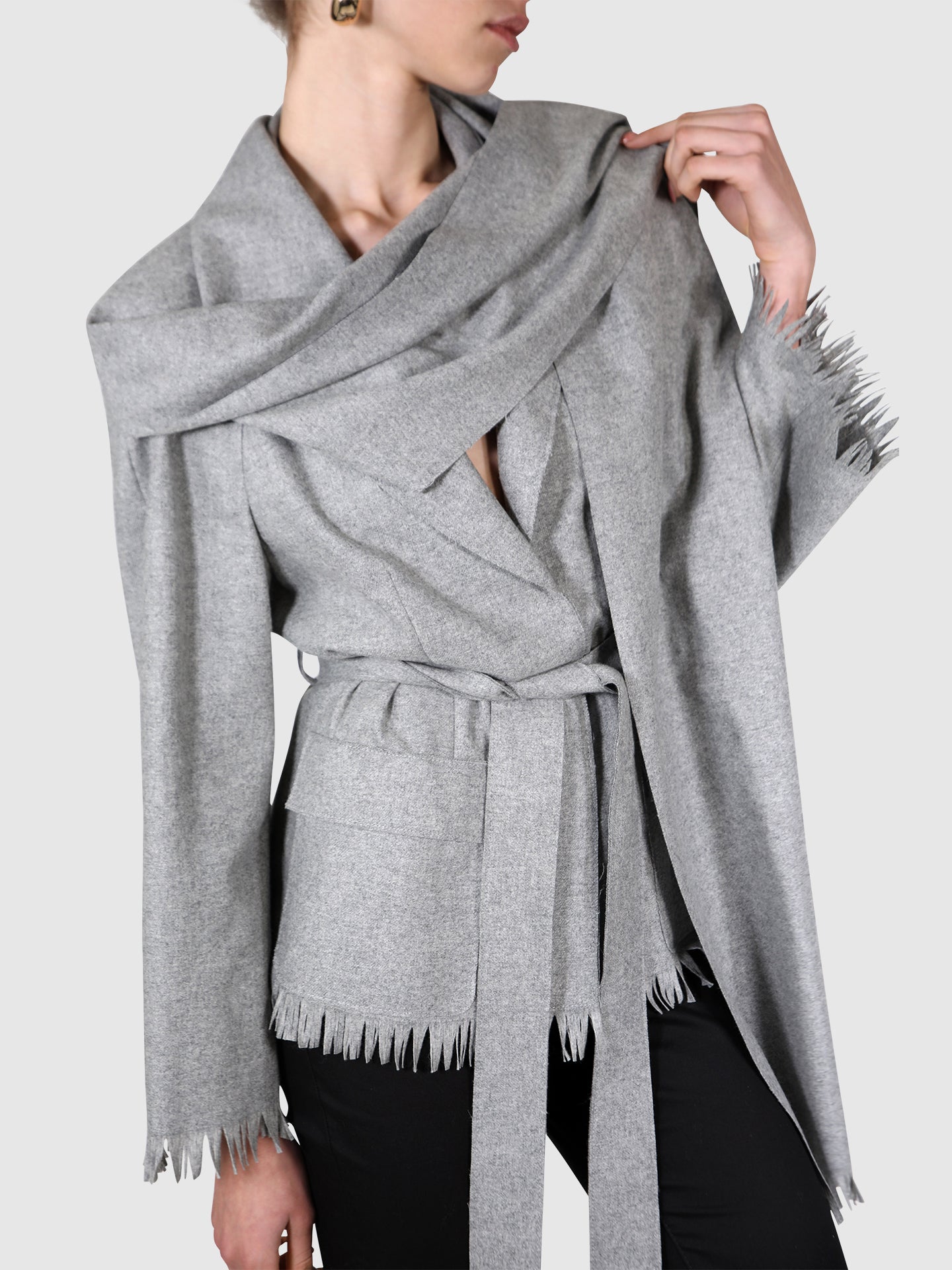 Alberta Ferreti Grey cape