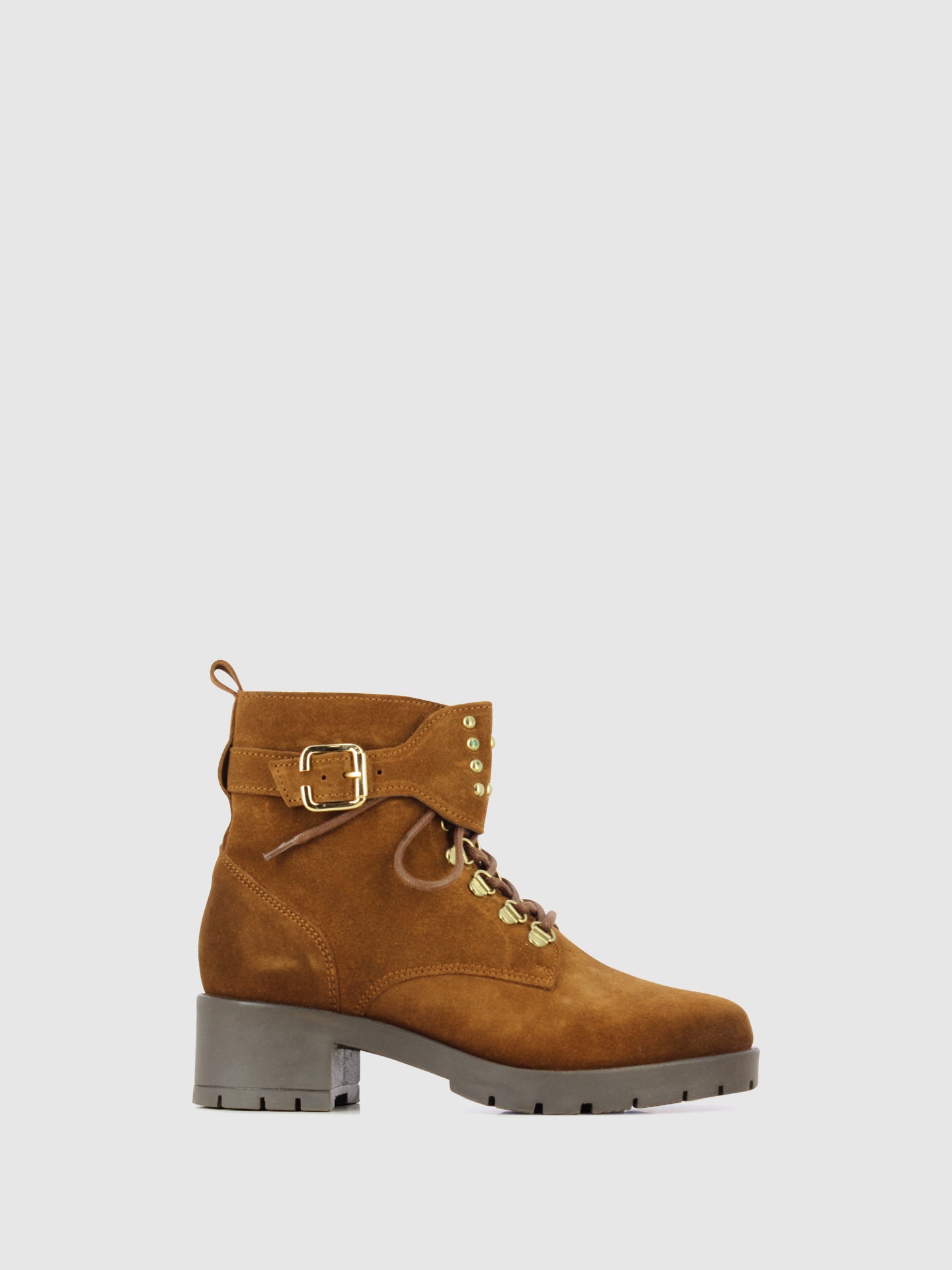 Foreva Camel Buckle Ankle Boots