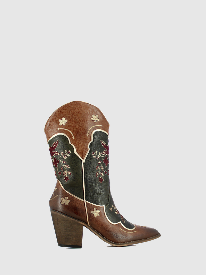 Foreva Multicolor Cowboy Boots