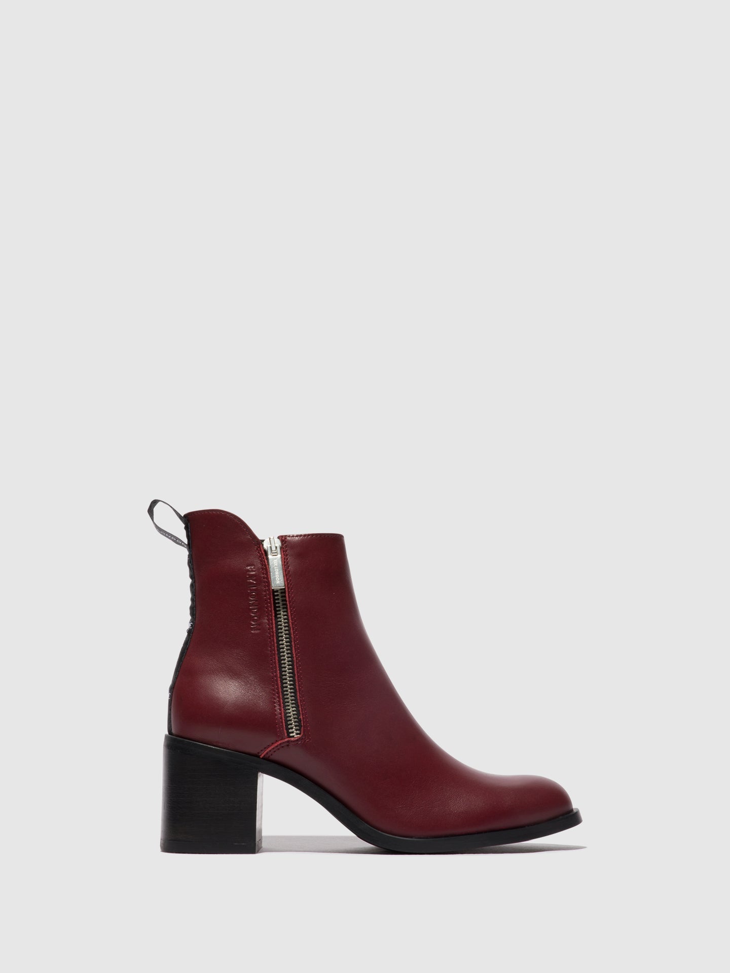 Fly London Zip Up Ankle Boots ADER912FLY WINE