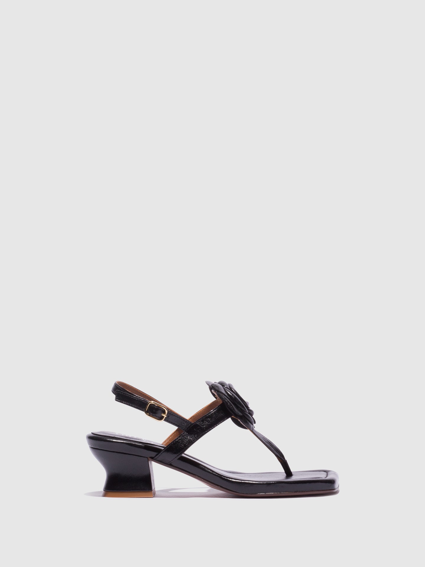 Foreva Black Ankle Strap Sandals