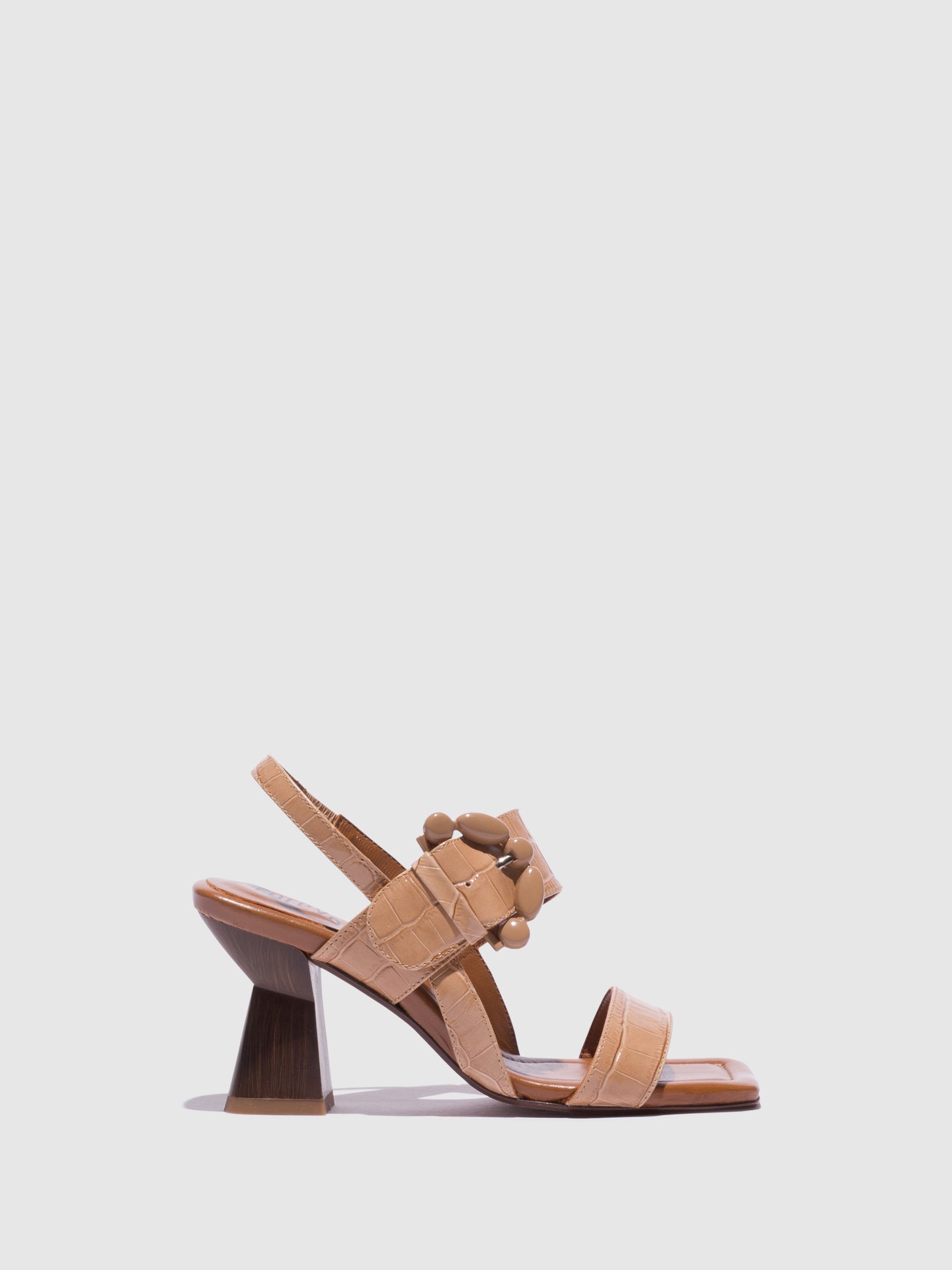 Foreva Beige Appliqués Sandals