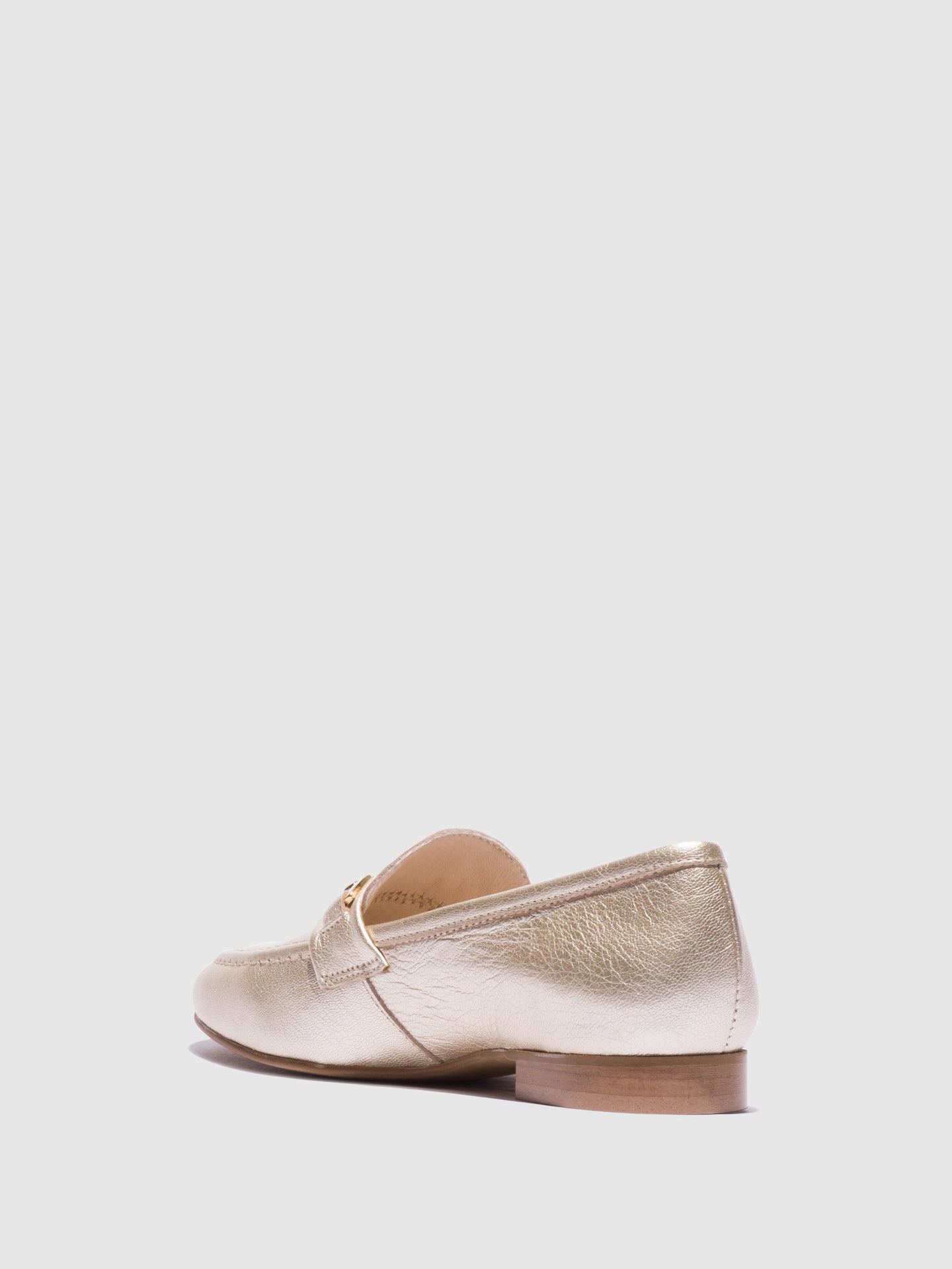 Foreva Gold Metallic Detail Loafers