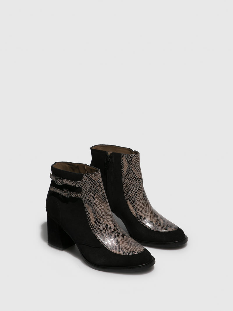 JJ Heitor Black Buckle Boots