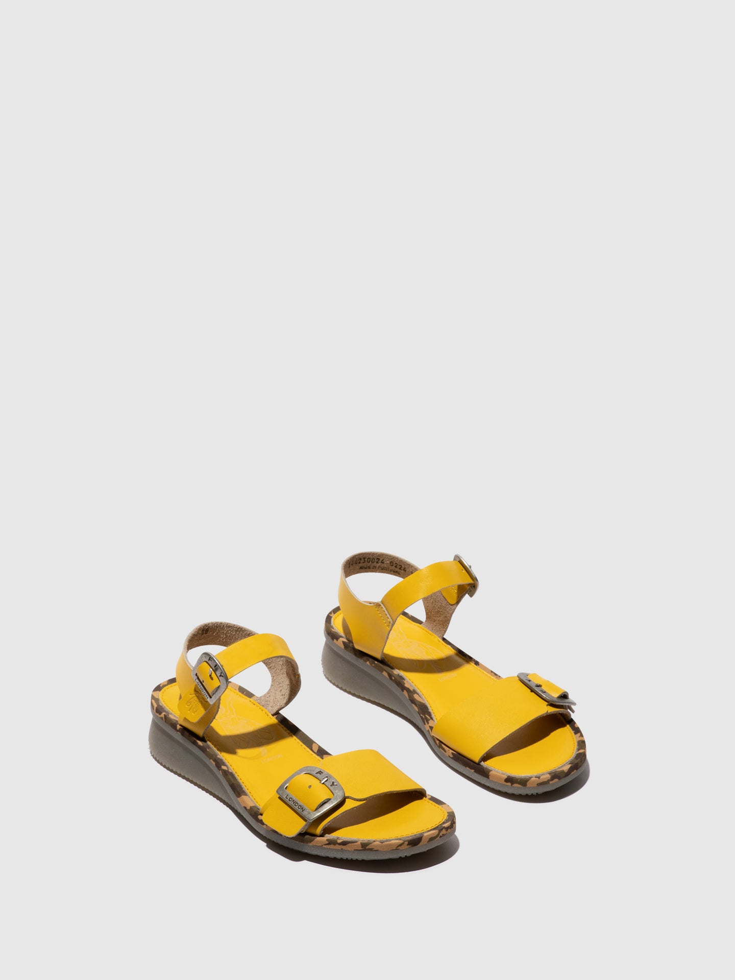 Fly London Yellow Sling-Back Sandals