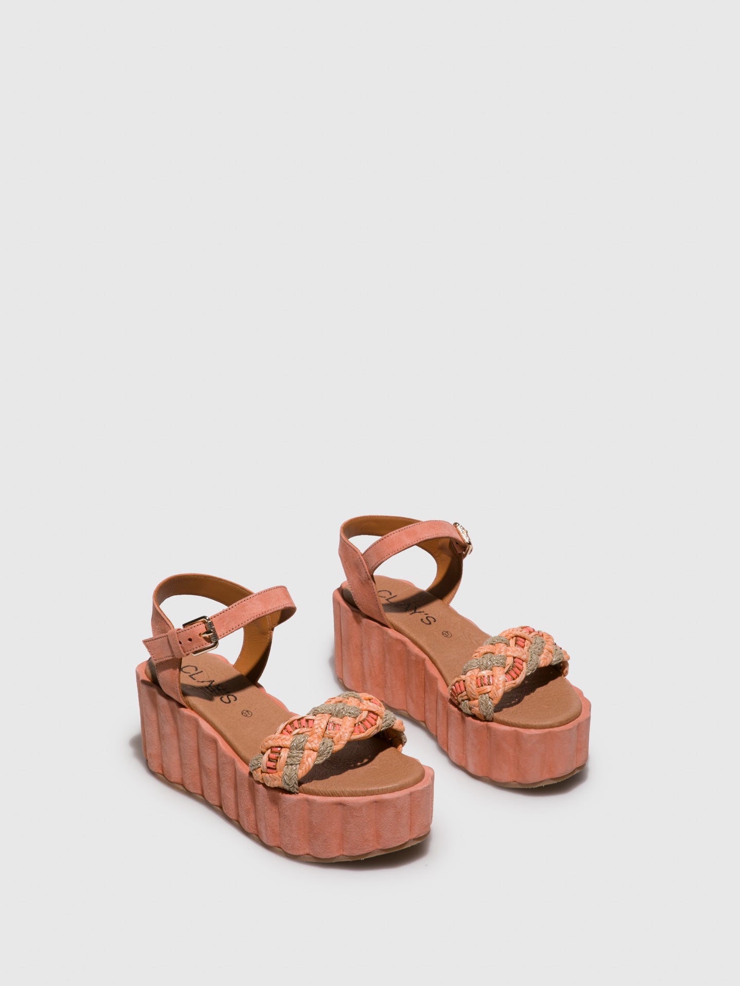 Clay's Orange Platform Sandals