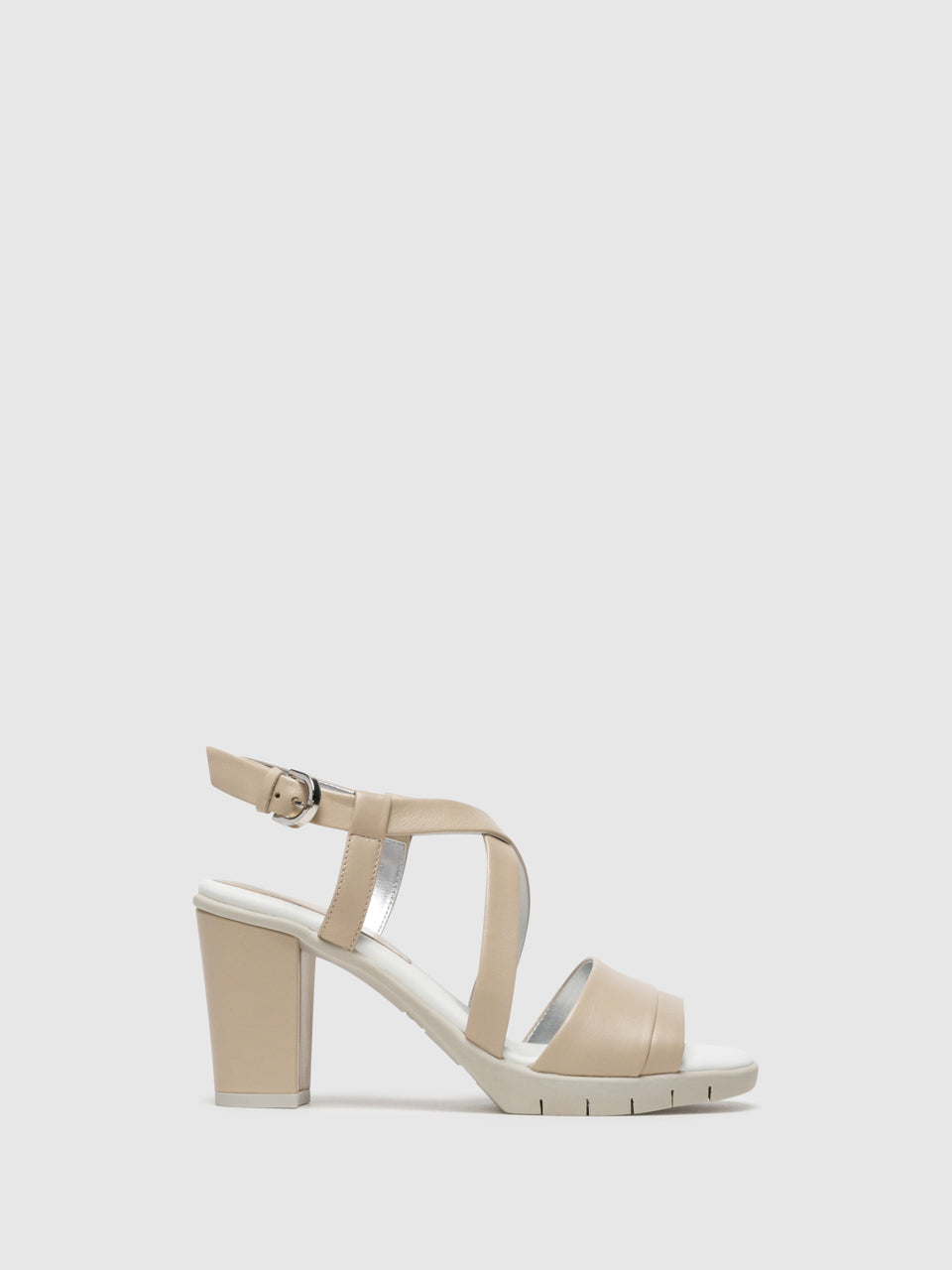 The Flexx Beige Crossover Sandals