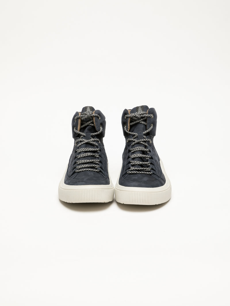 Fly London Navy Hi-Top Trainers