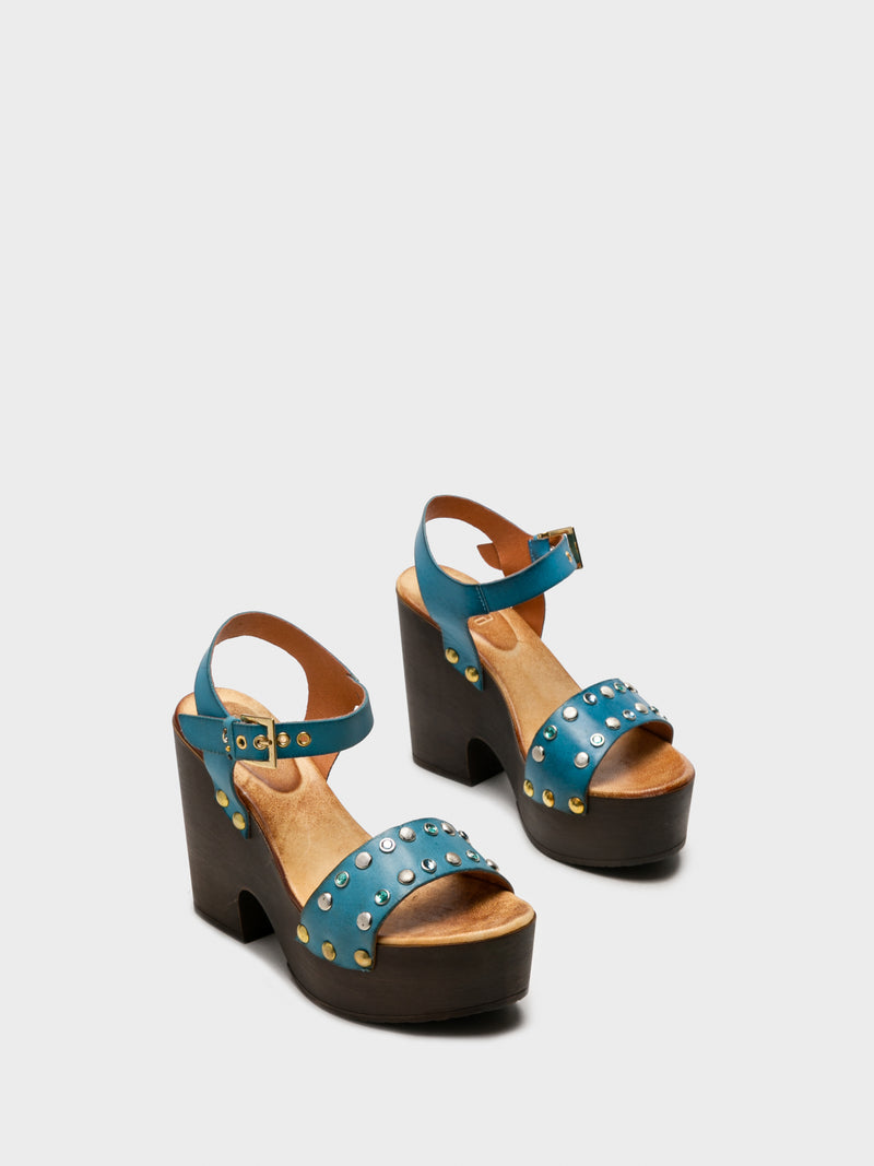 Foreva Blue Heel Sandals