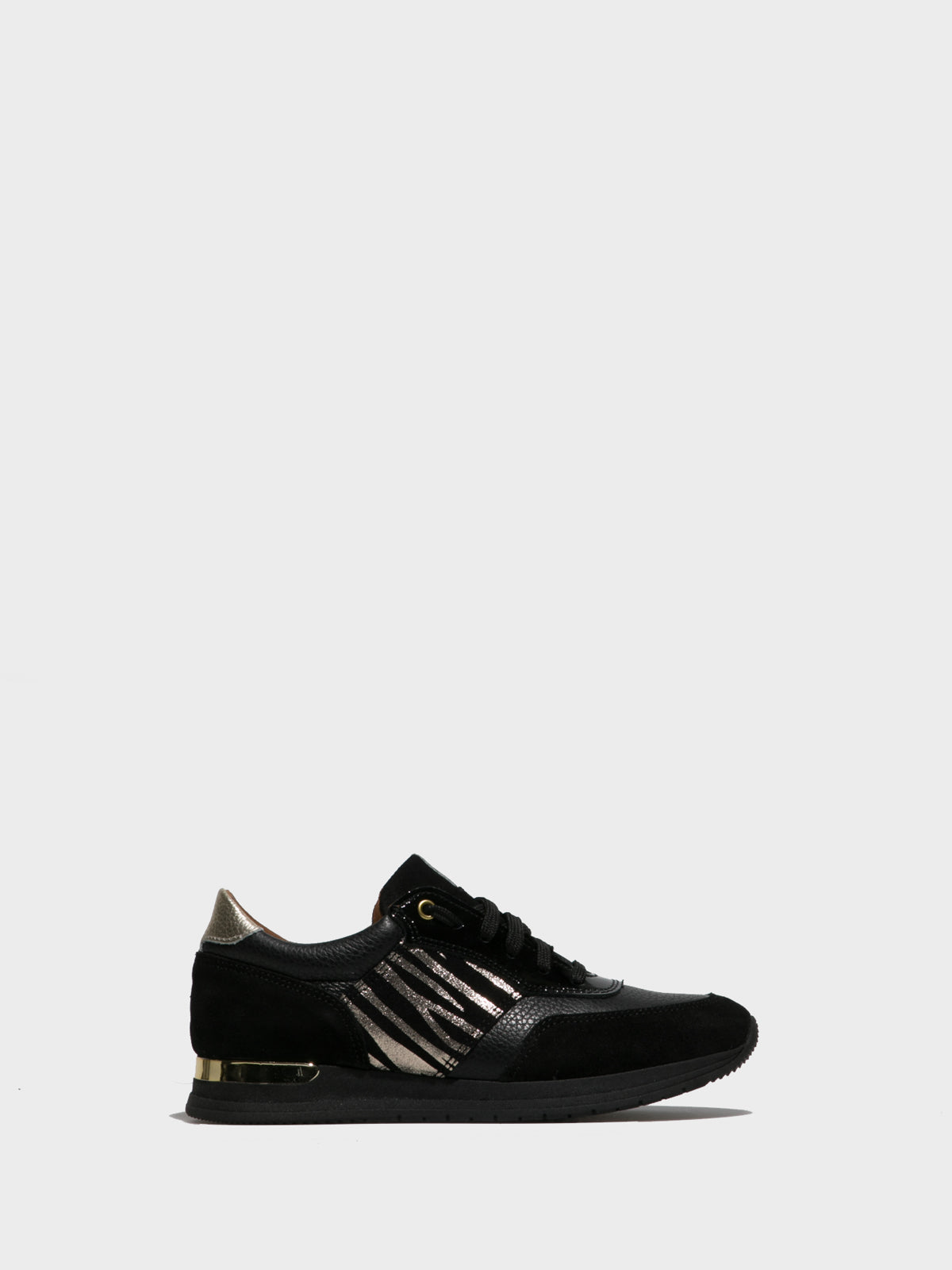 Foreva Black Lace-up Trainers