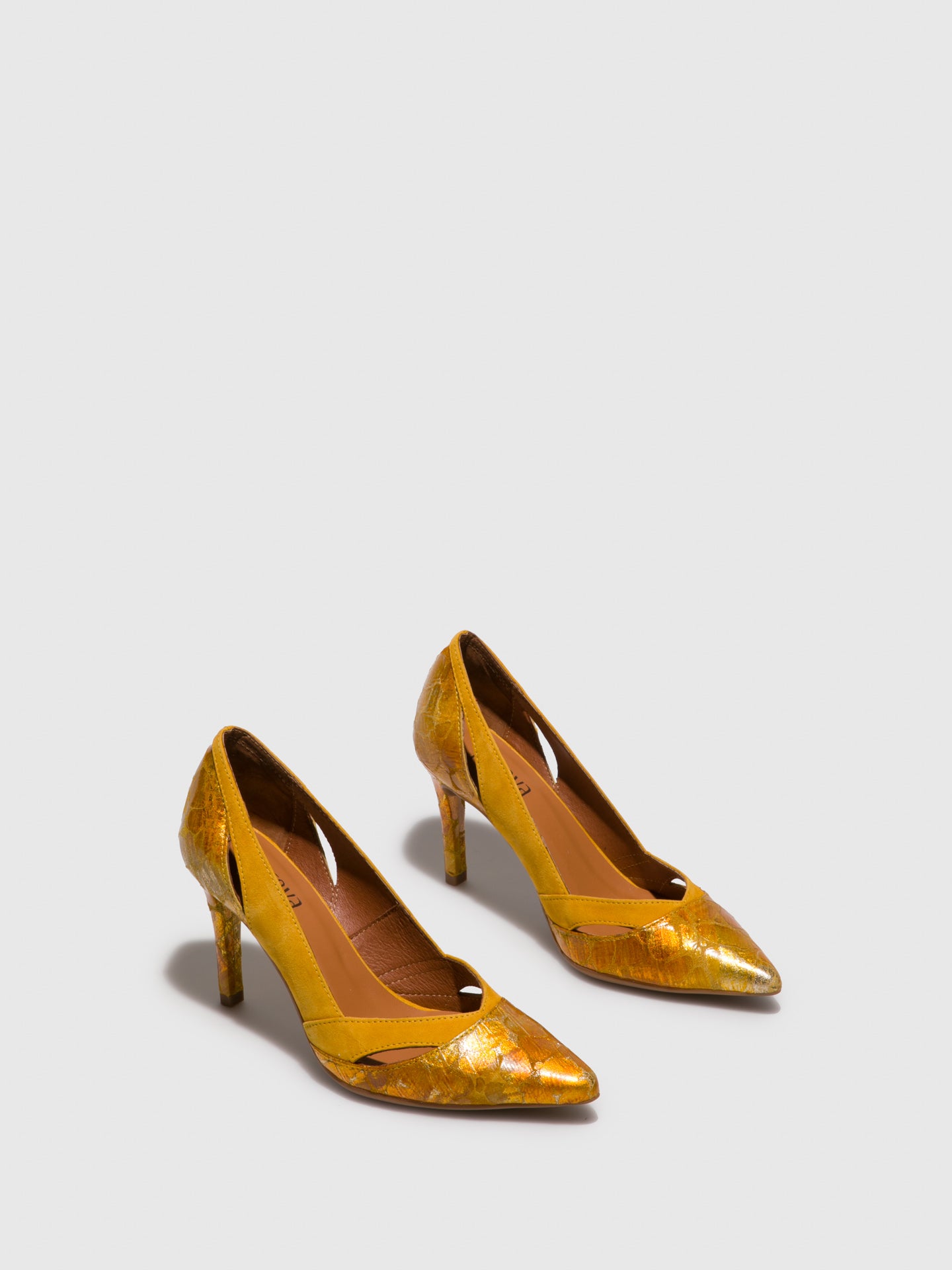 Foreva Yellow Stiletto Shoes