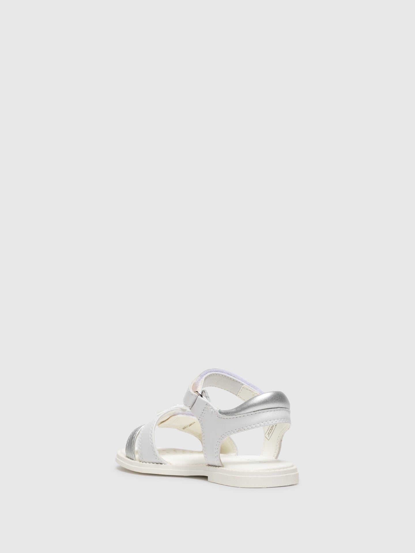 Geox White Appliqués Sandals