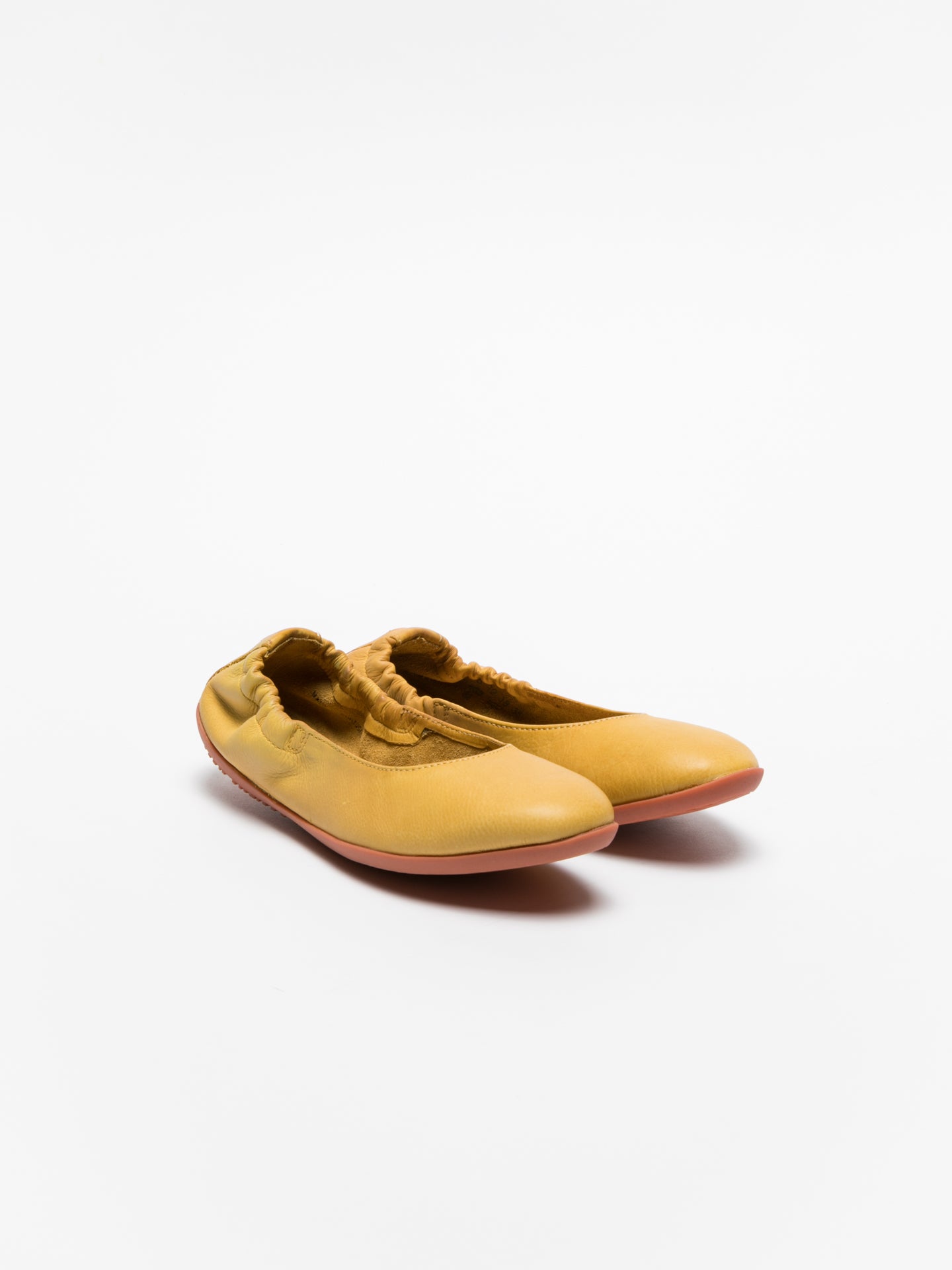 Softinos Yellow Elasticated Ballerinas