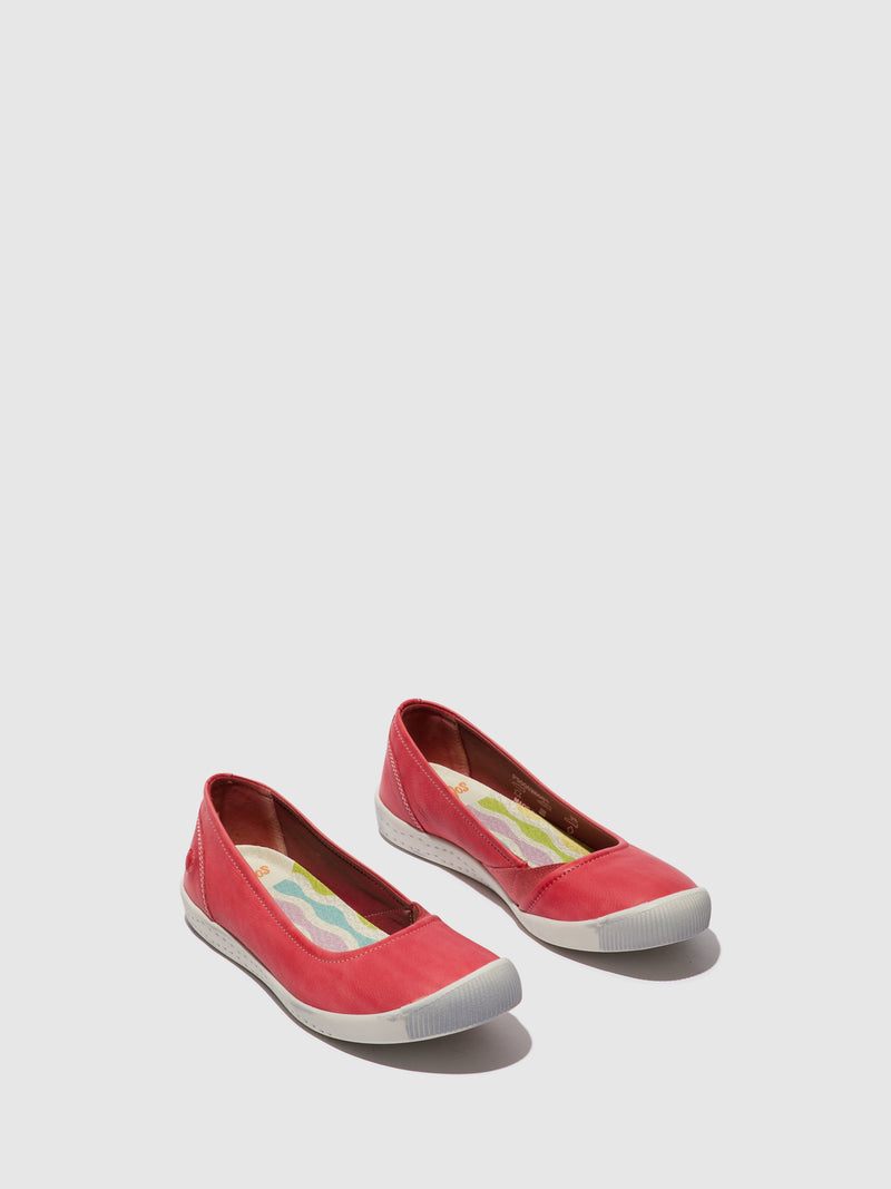 Softinos Elasticated Ballerinas ILSA676SOF RED