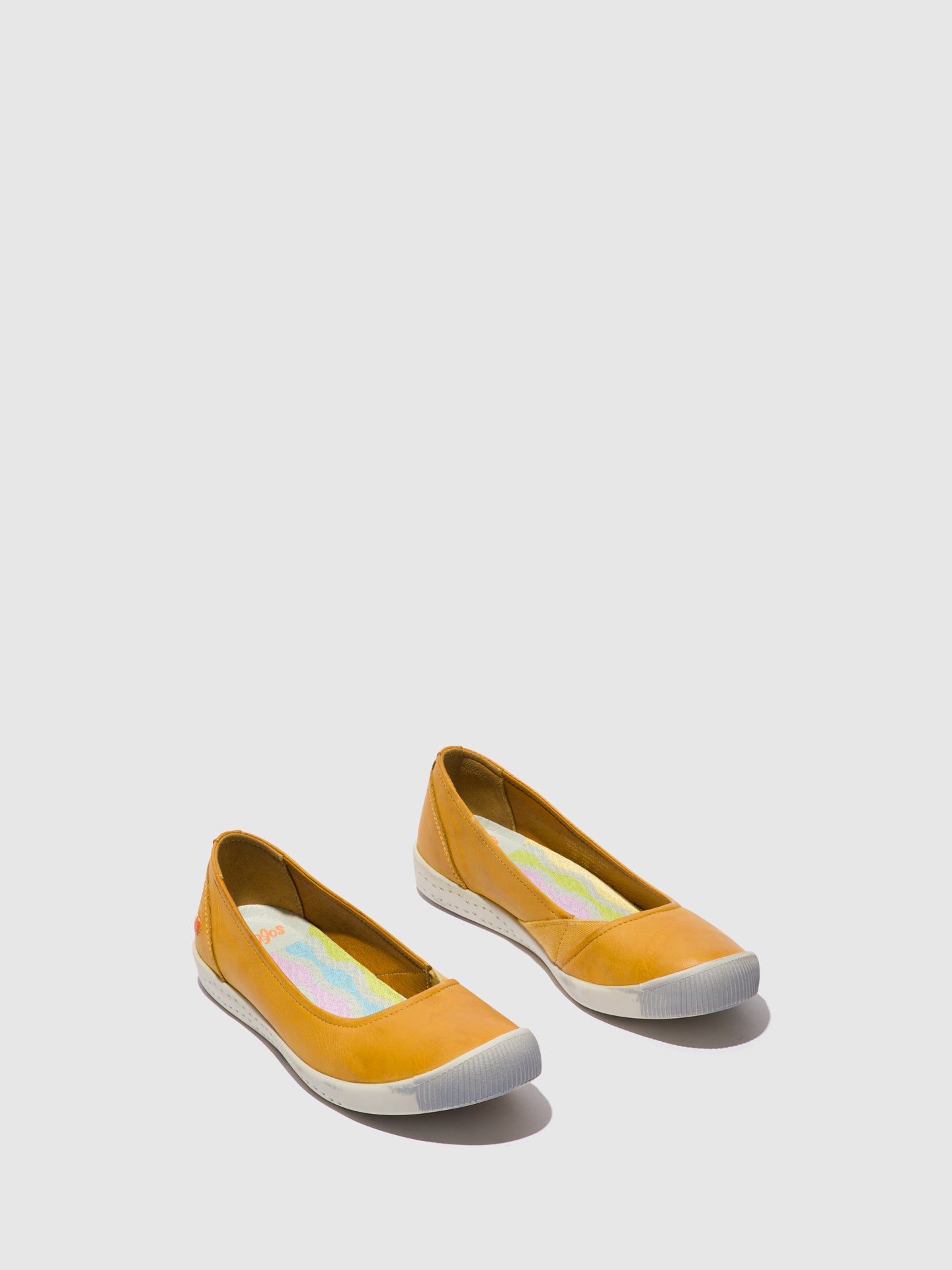 Softinos Elasticated Ballerinas ILSA676SOF YELLOW