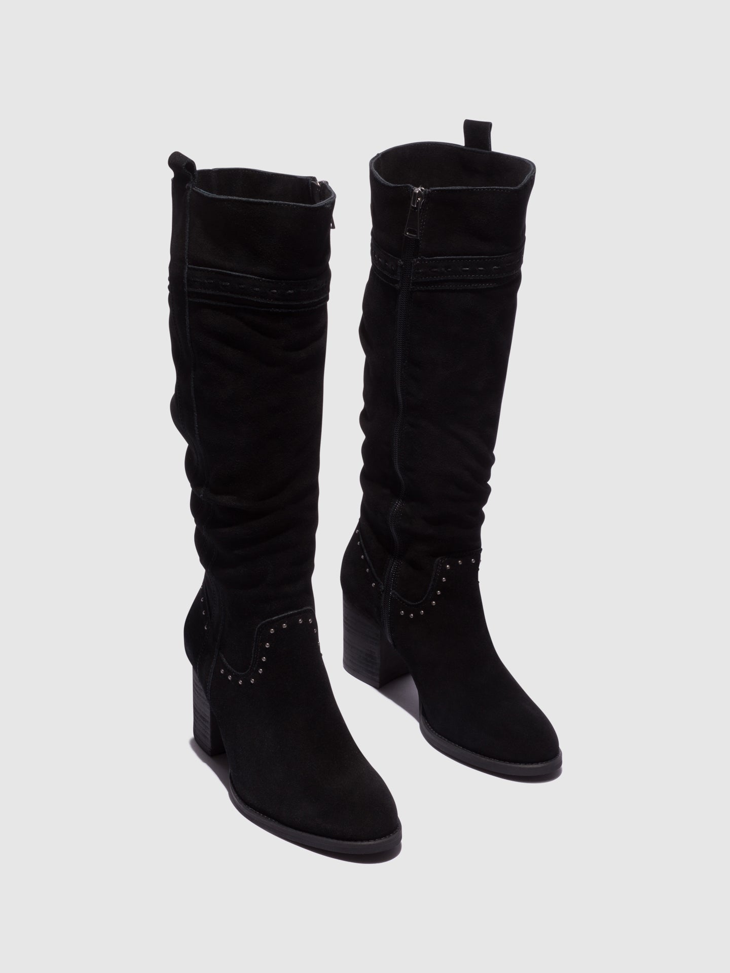 Top3 Black Knee-High Boots